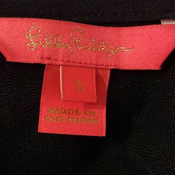 Lilly Pulitzer sz small  Lesha Long Sleeve Popover, Onyx - Picture 5 of 10